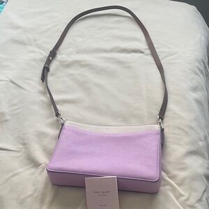 Kate Spade Lilac and White Shoulder Bag